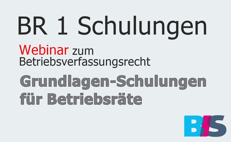 Betriebsrat Grundlagen Betriebsverfasungsrecht Webinar Schulung online