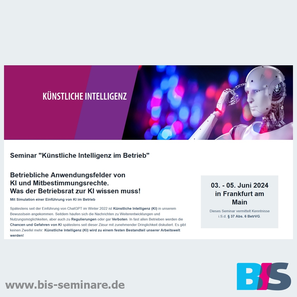 Betriebsrat KI Seminar
