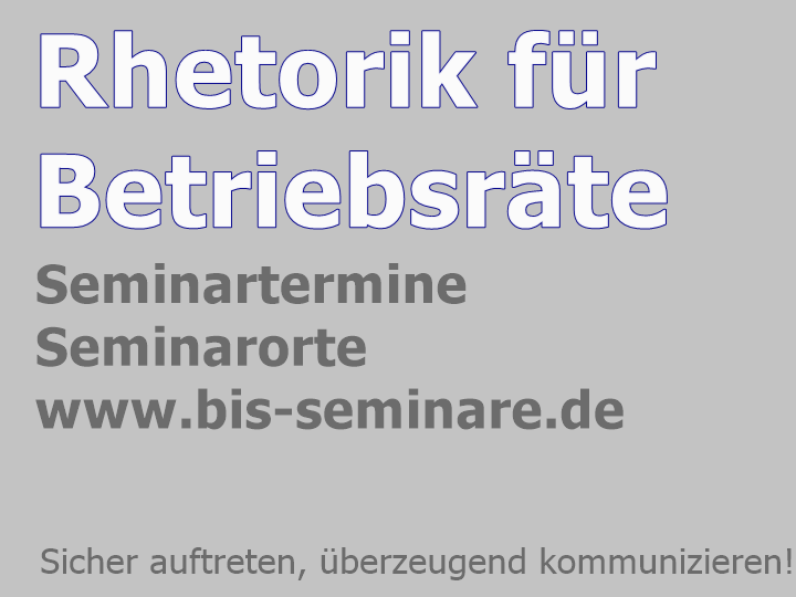 Rhetorik fuer Betriebsraete Seminare
