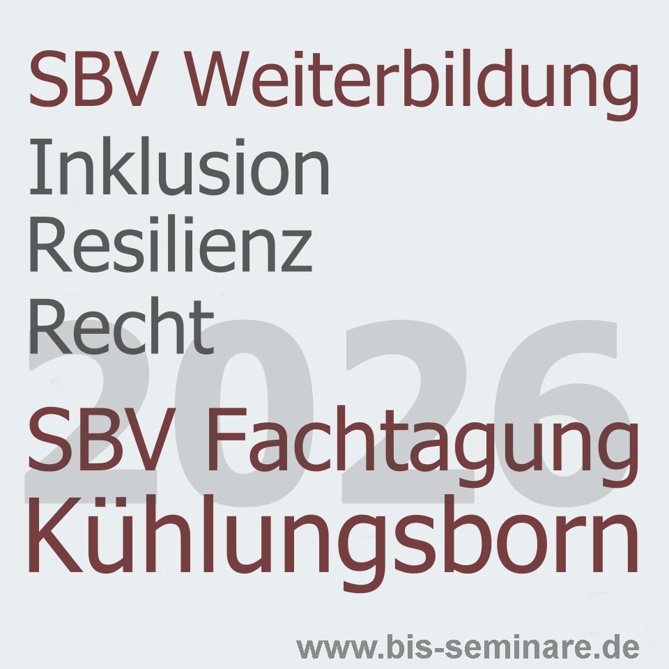 SBV Seminar 2026 Ankuendigung